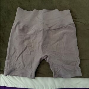 PINK Victoria's Secret Ribbed Waist Bike Shorts in Soft Purple